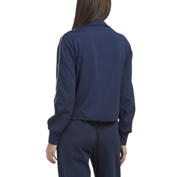 K SWISS Full Zip Stretch Jacket With Piping Down Sleeves - Picture 3 of 5